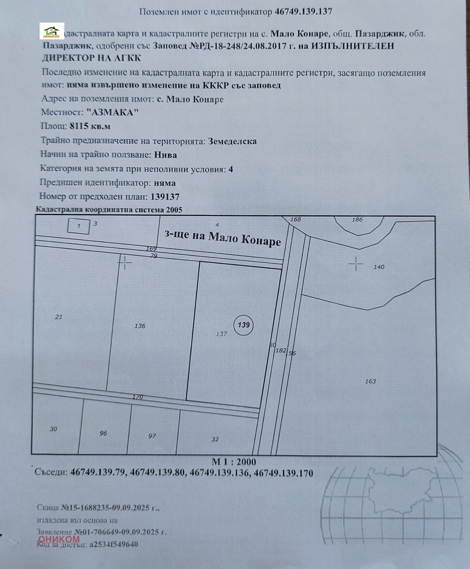 Продава ПАРЦЕЛ в град Пазарджик, Промишлена зона - Изток
