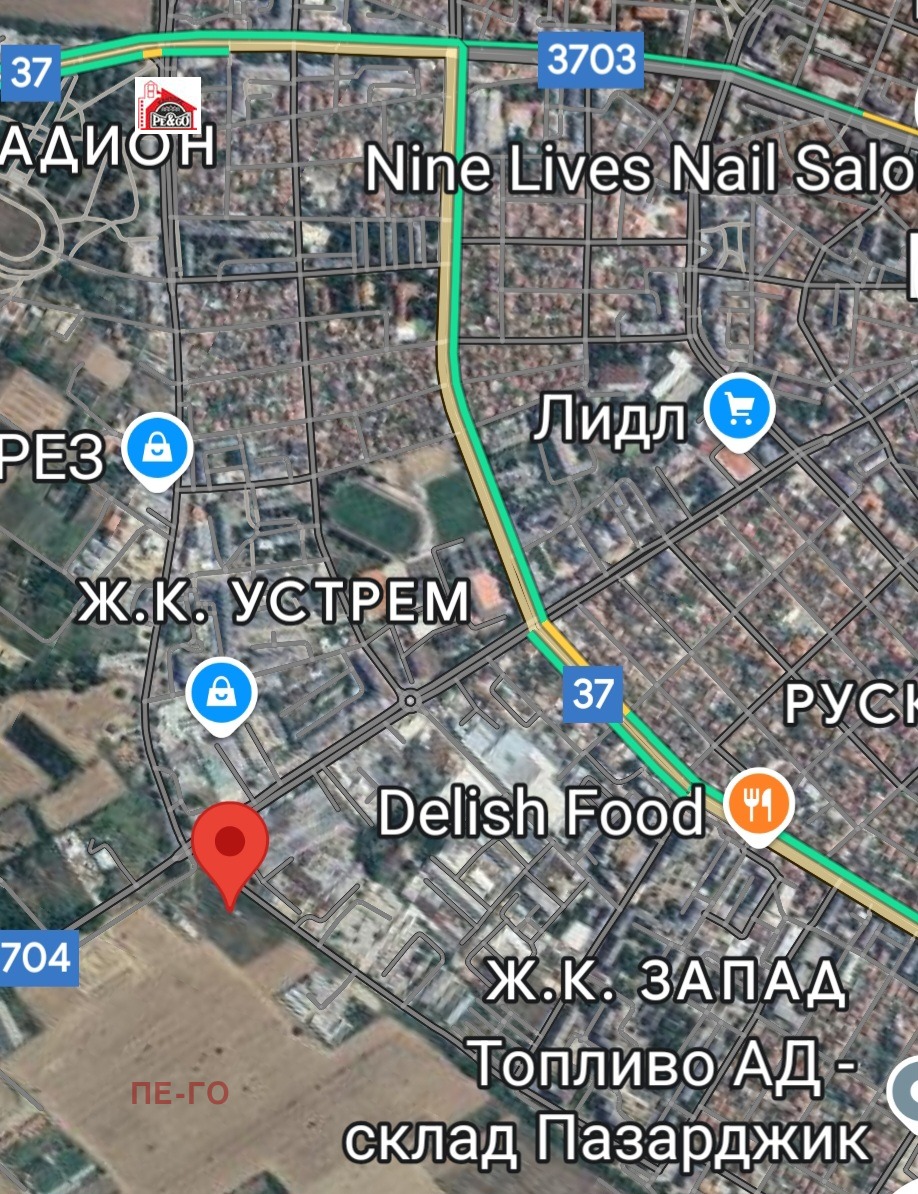 Продава ПАРЦЕЛ в град Пазарджик, Устрем