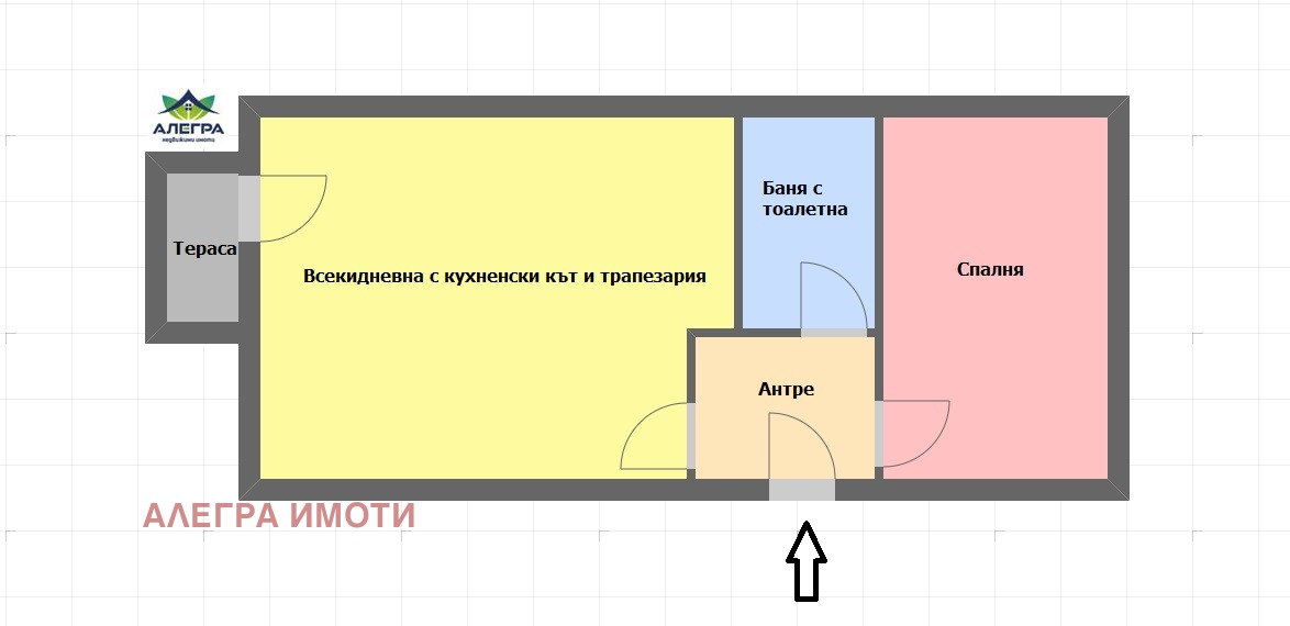 Продава 2-СТАЕН в град Пазарджик, Ябълките