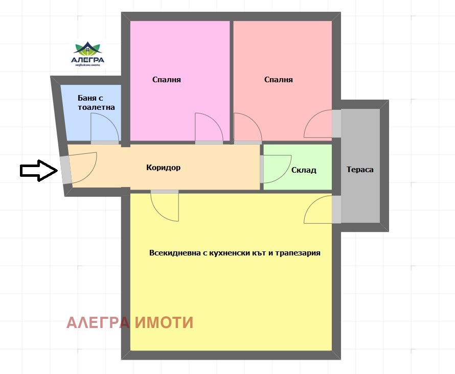 Продава 3-СТАЕН в град Пазарджик, Ябълките